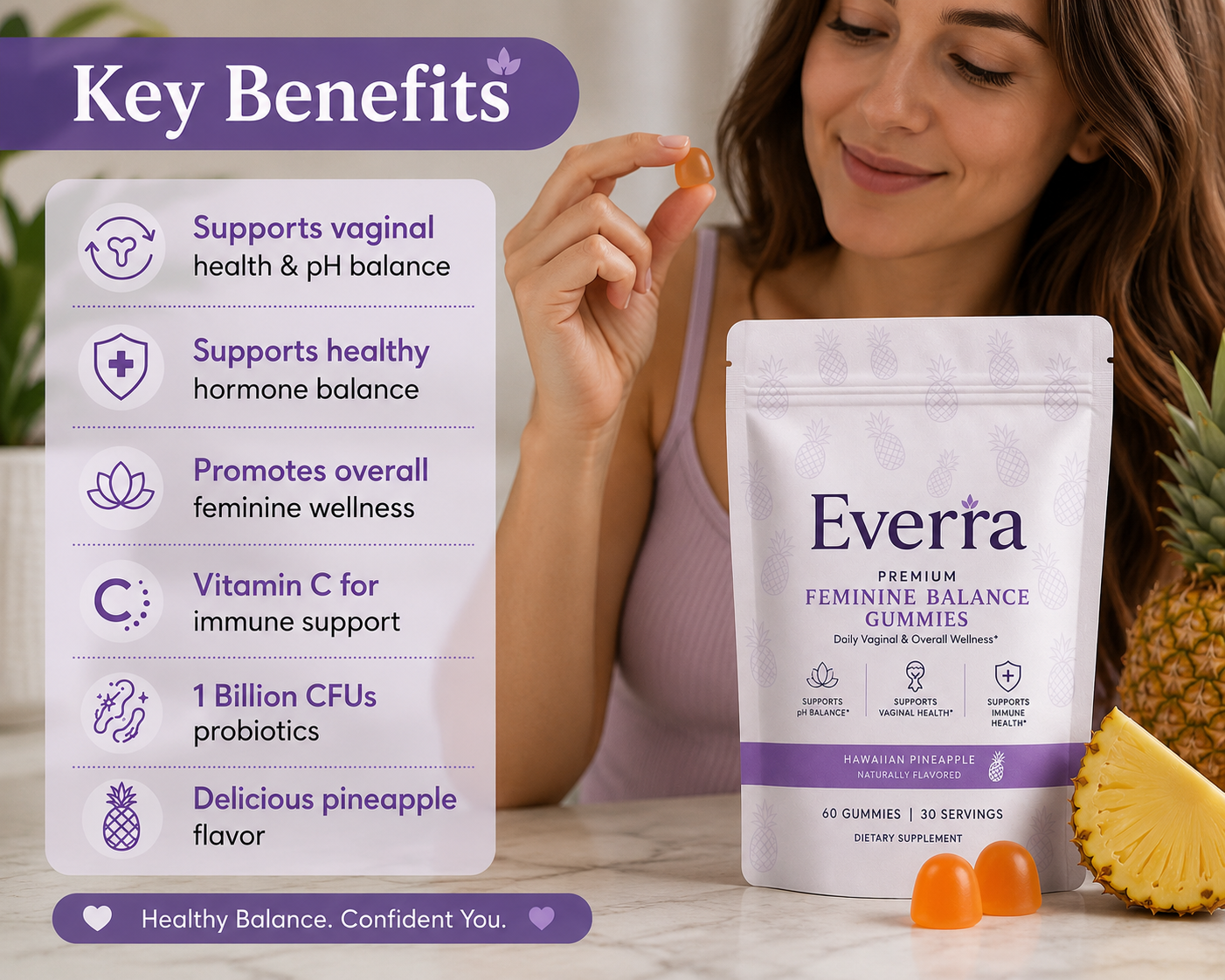 Everra Daily Balance Gummies